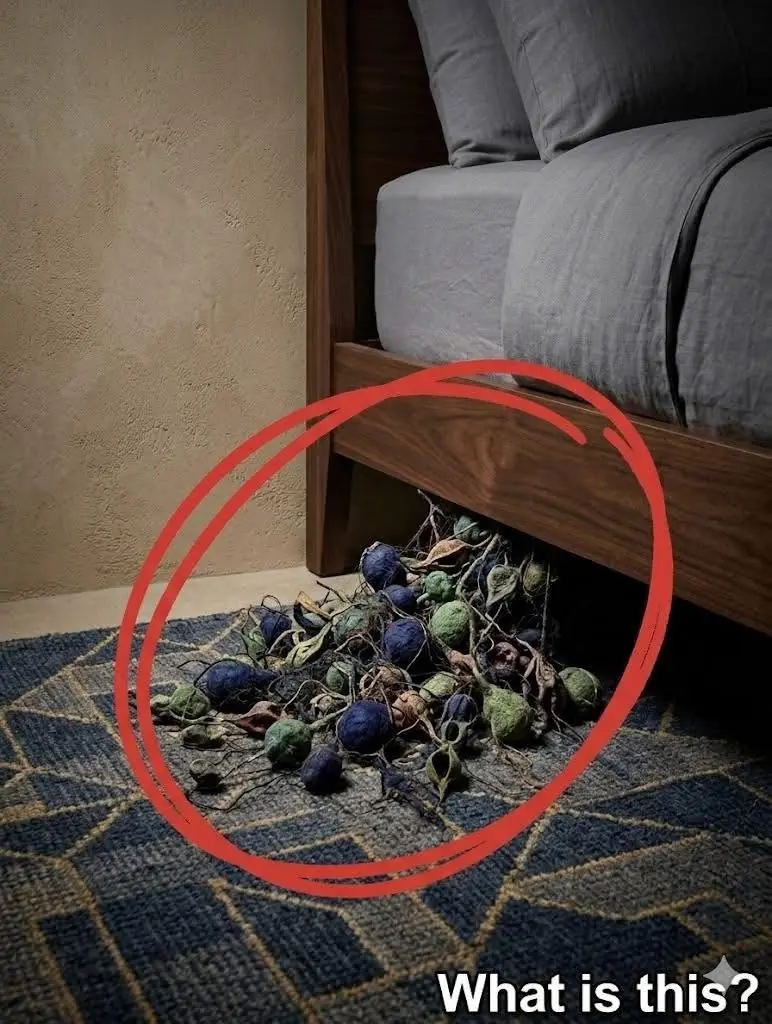 Strange Webbed Cluster Under the Bed