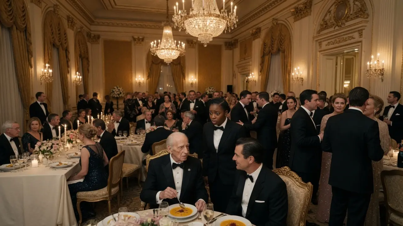 "Don't Eat That, Sir" a Quiet Black Girl Whispers — His Fork Stops Mid-Air at What She Says Next