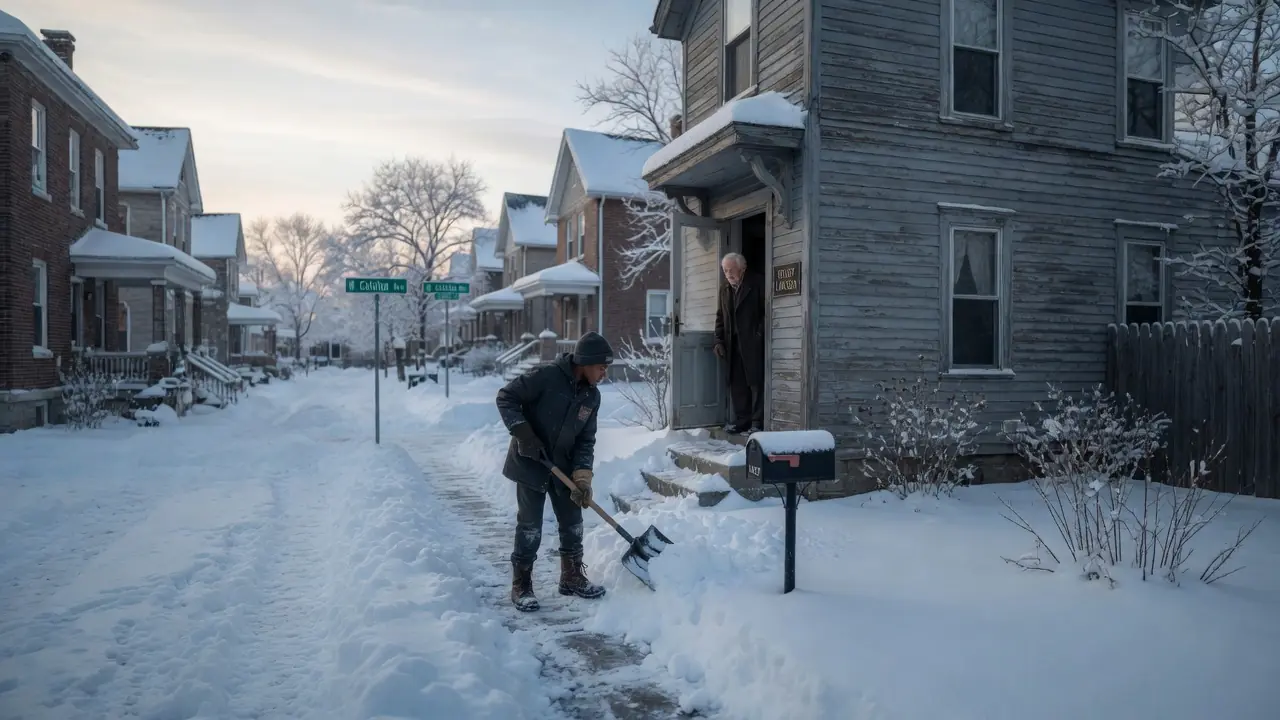 Poor Boy Shoveled Snow For A Forgotten Old Man — Years Later, One Photograph Saved His Future