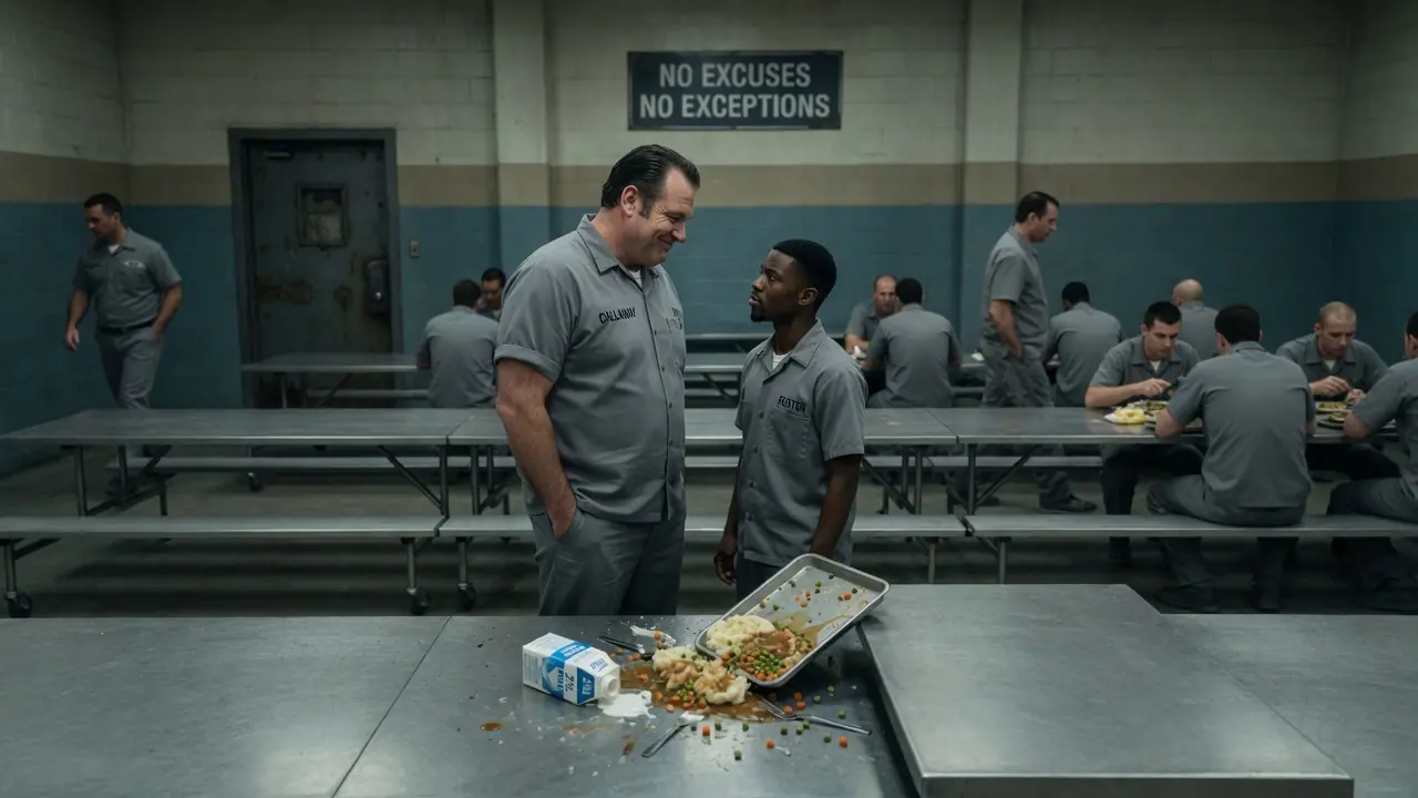 Prison Bul-ly Ki-cks A Boy's Tray Across Floor — 300 Prisoners Go Silent When the Boy Stands Up