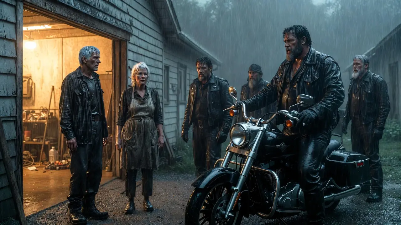 They Opened Their Garage to Four Bikers in a Storm — Then 30 Engines Came Back to Save Their Family