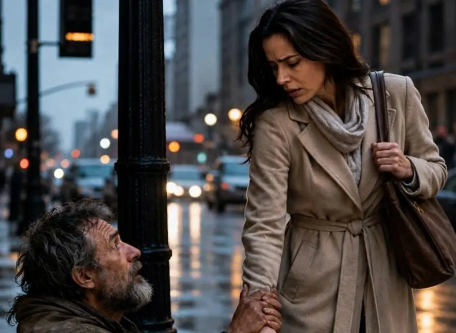 Every day after work, I gave a few bills to a homeless man, until one day he grabbed my arm and whispered, “Don’t sleep at home tonight, not in your bed. Tomorrow I’ll explain everything.”