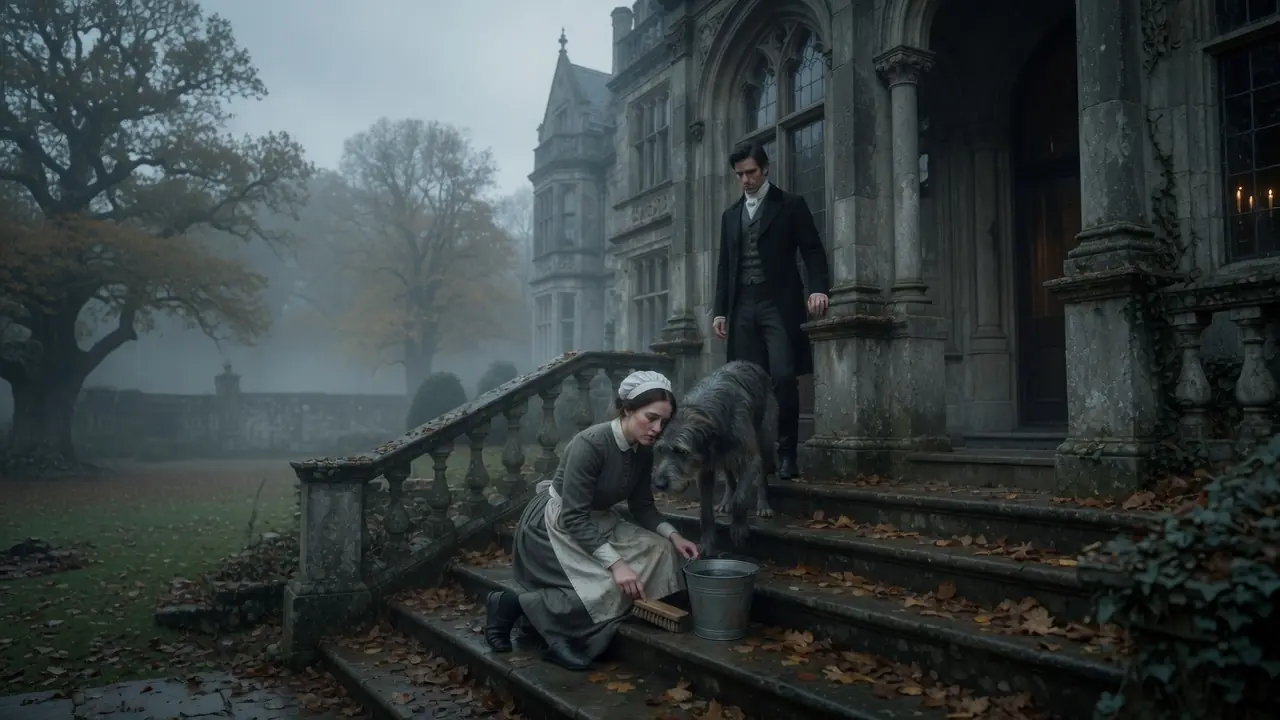 Everyone Feared the Duke's Massive Wolfhound — It Followed the Quiet Maid Like a Gentle Shadow