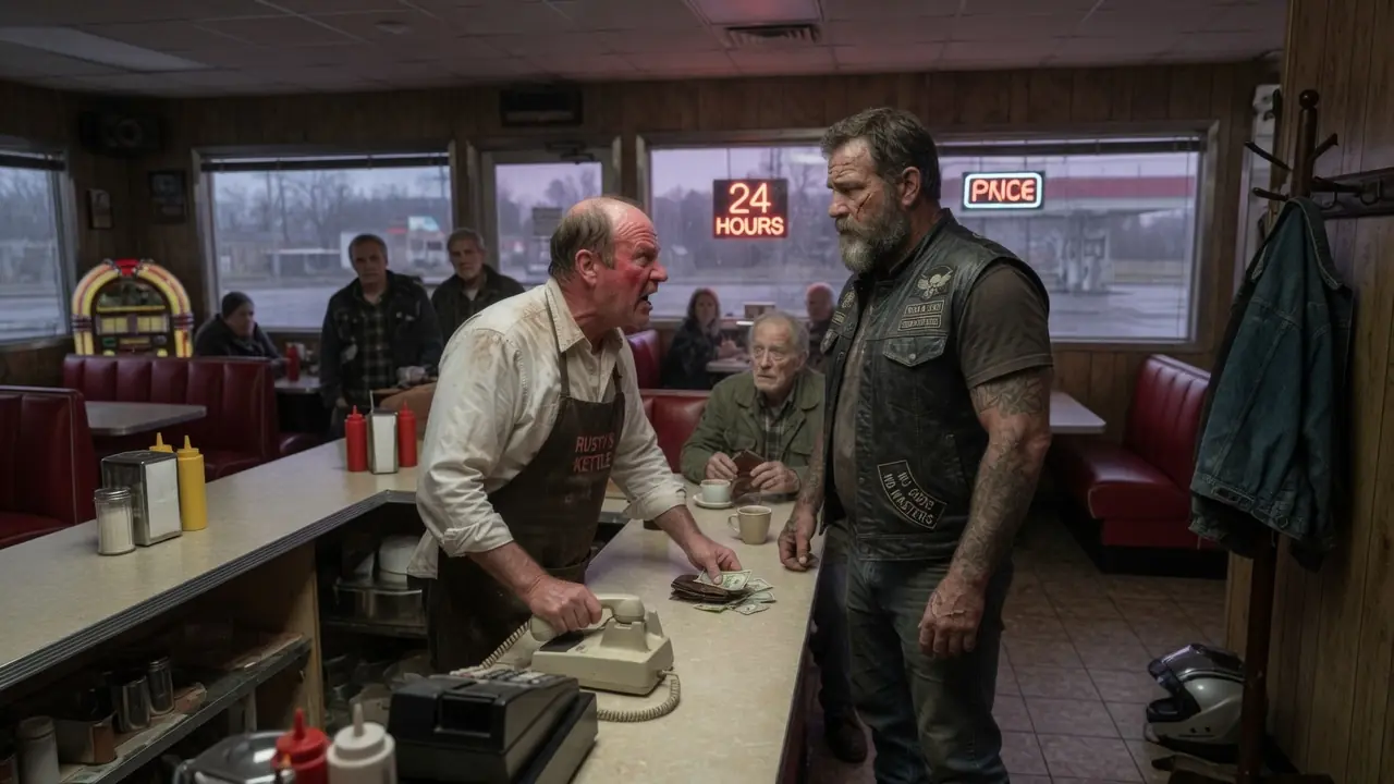 A 78-Year-Old Veteran Paid for a Biker’s Meal — What Happened Next Saved His Home