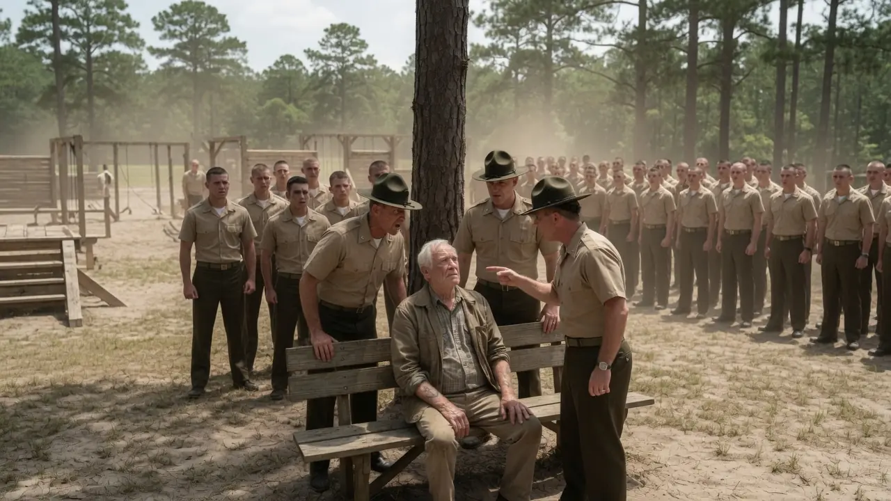 Just a Quiet Old Man at the US Marines Training Camp — Until a Recruit Spotted His Tattoo and Froze