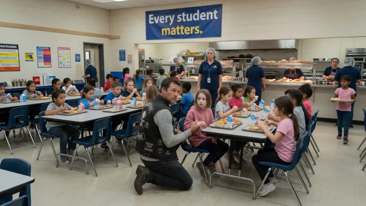 A Biker Saw “Lunch Debt” Stamped on His Niece’s Hand — Then 191 Hell’s Angels Showed Up at the School