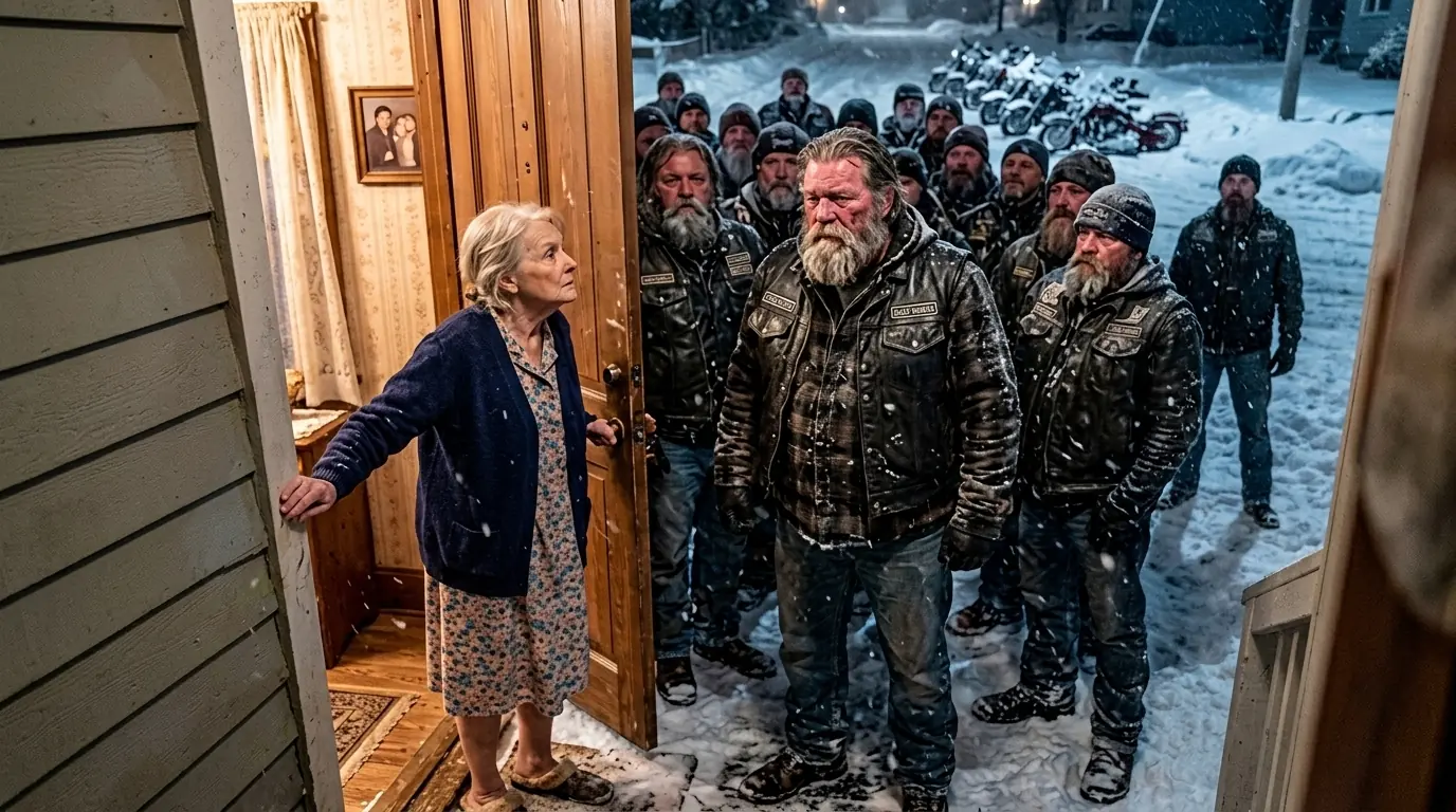 A Frail Widow Took In 20 Freezing Bikers — What the Hell's Angels Did Next Shocked the Whole Town