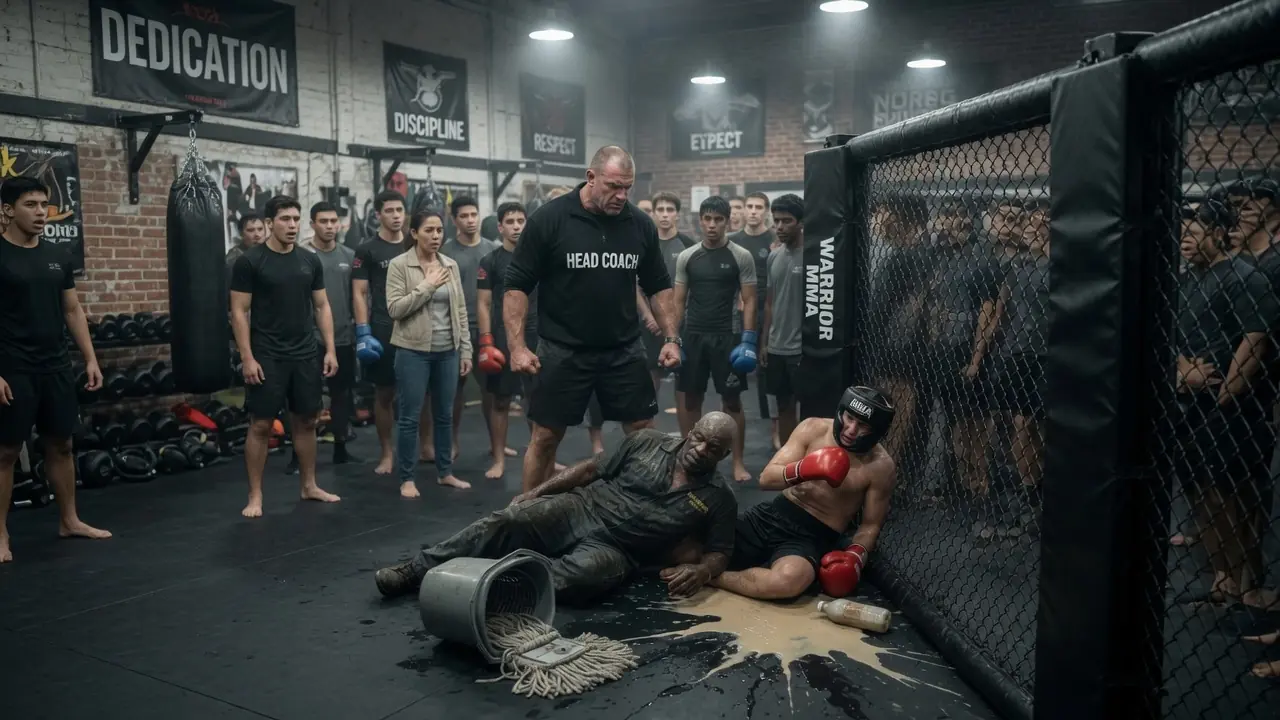 MMA Trainer Forces “Helpless” Black Janitor into the Ring — Not Knowing He Was a Marine Veteran