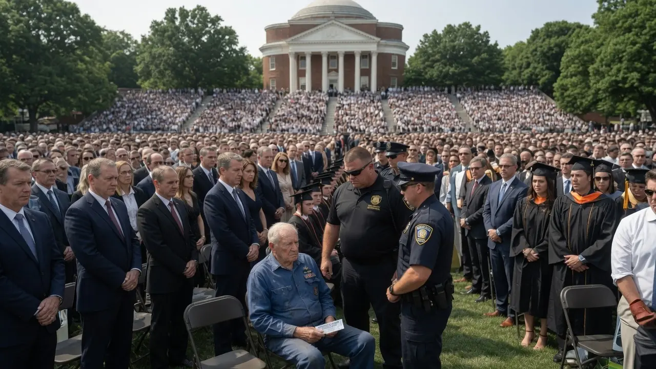 Old Veteran Watched His Daughter Graduate — Until a Marine General Recognized His Tattoo and Froze