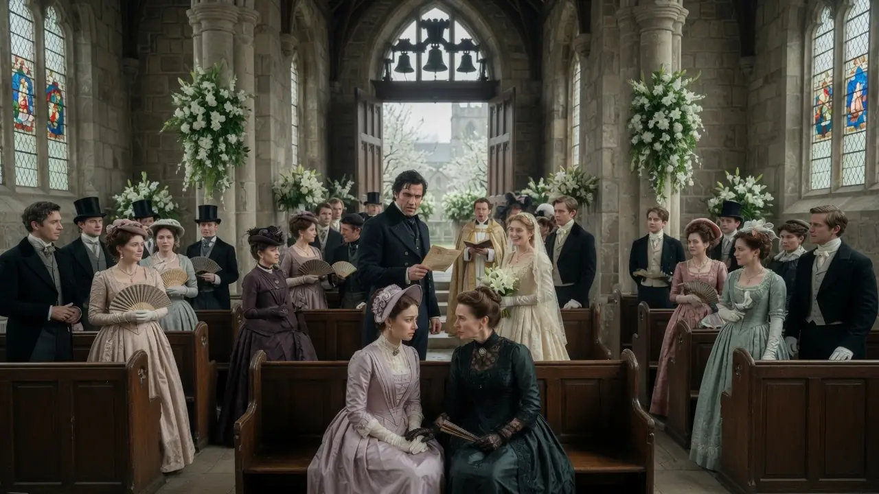 She Was Forced to Watch Her Sister Marry the Man Who Courted Her — Then a Disgraced Captain Stopped the Wedding