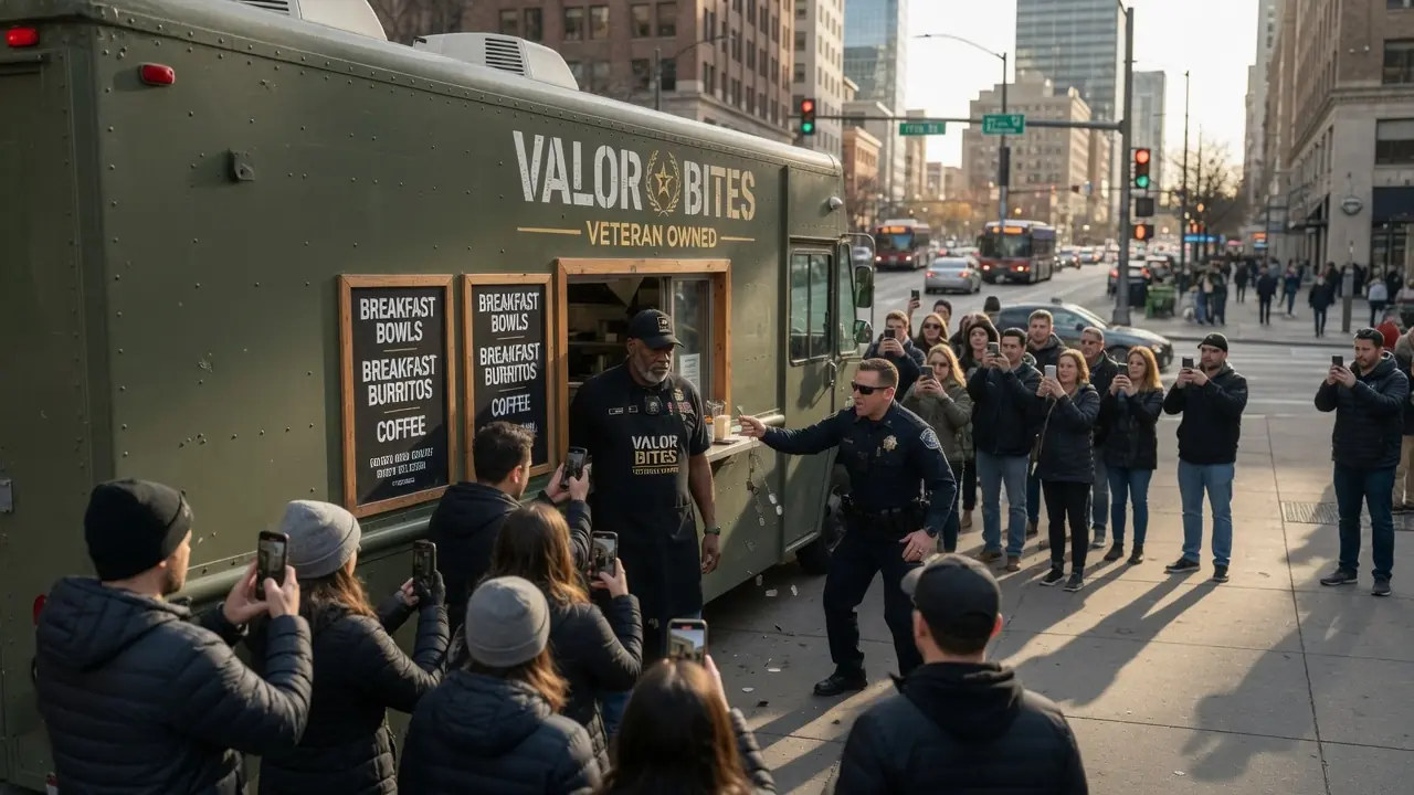 Cop Destroyed Black Veteran's Food Truck “For No Reason” — Then Face Went Pale When Pentagon Called