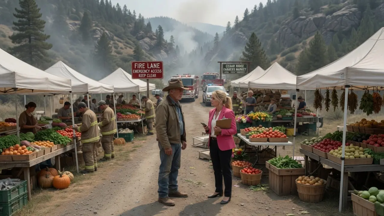 HOA Karen Turned My Emergency Fire Road Into a Farmers Market — Then the Wildfire Evacuation Started