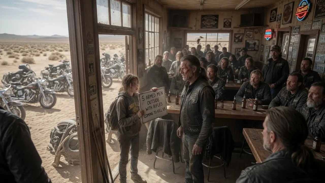 "Deaf Girl Runs Miles to Warn Bikers — 500 Hells Angels Show Up