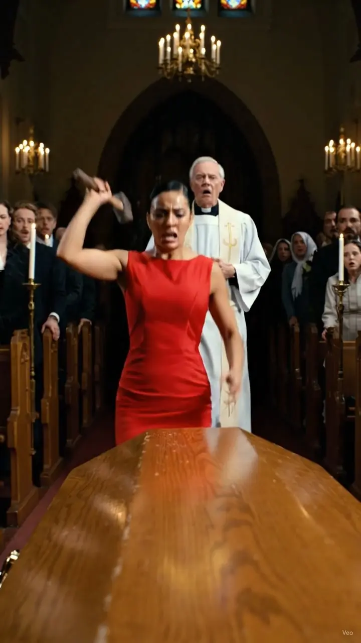 THE FUNERAL WAS PERFECT… UNTIL THE MAID WALKED IN WEARING RED, HOLDING A HAMMER.