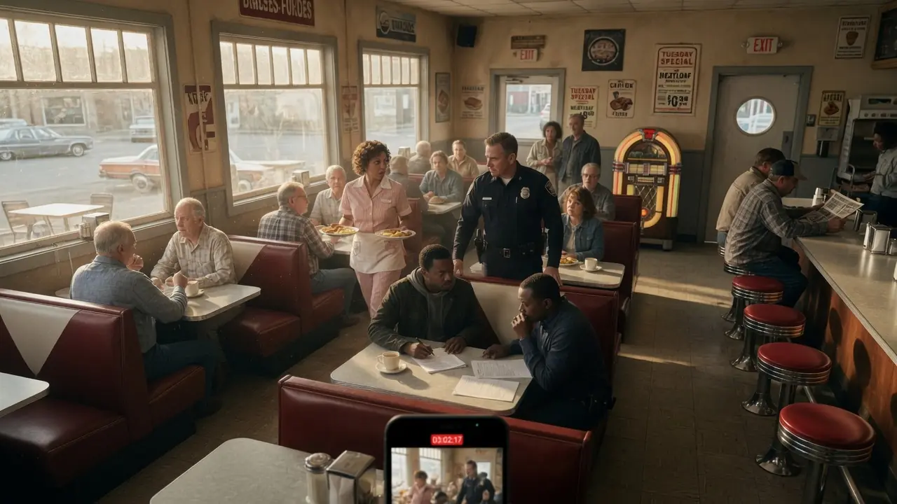 Cop Tries to Kick Two Black Men Out of Diner — Unaware They’re Undercover Detectives fictional story