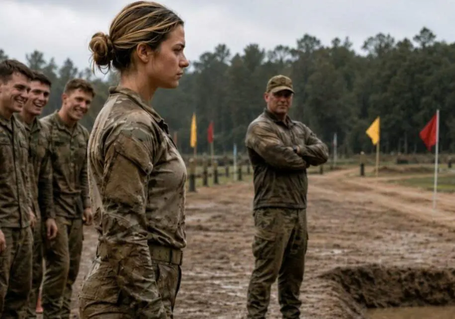 An Instructor Forced a Young Female Soldier to Crawl 1 Kilometer Through Mud to Humiliate Her — Minutes Later, Everyone Realized Their Mistake