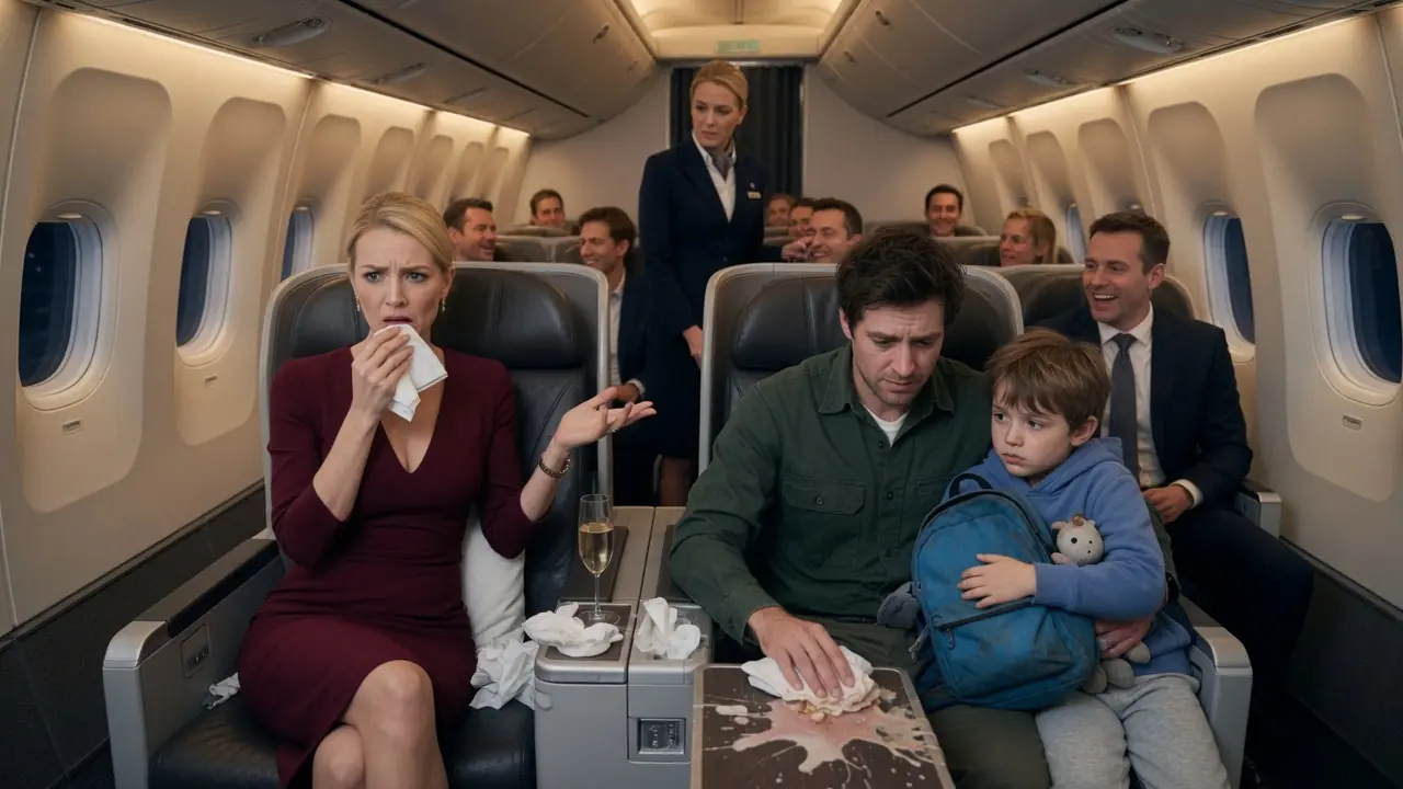 The Millionaire Mocked The Single Father On The Plane — Then The Pilot Asked, “Is There A Military Flight Medic On Board?”