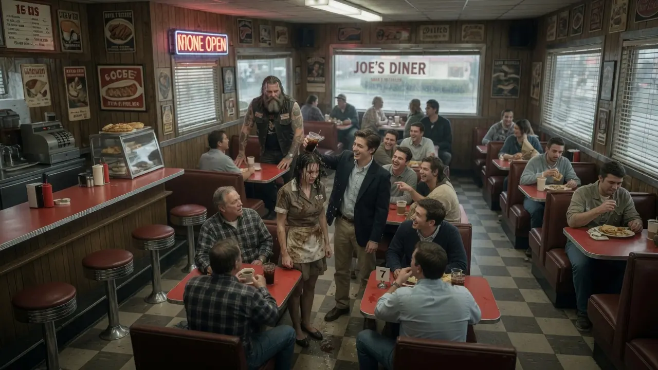 A Rich Boy Humiliated a Poor Waitress in Public — Then a Hells Angel Reacted!
