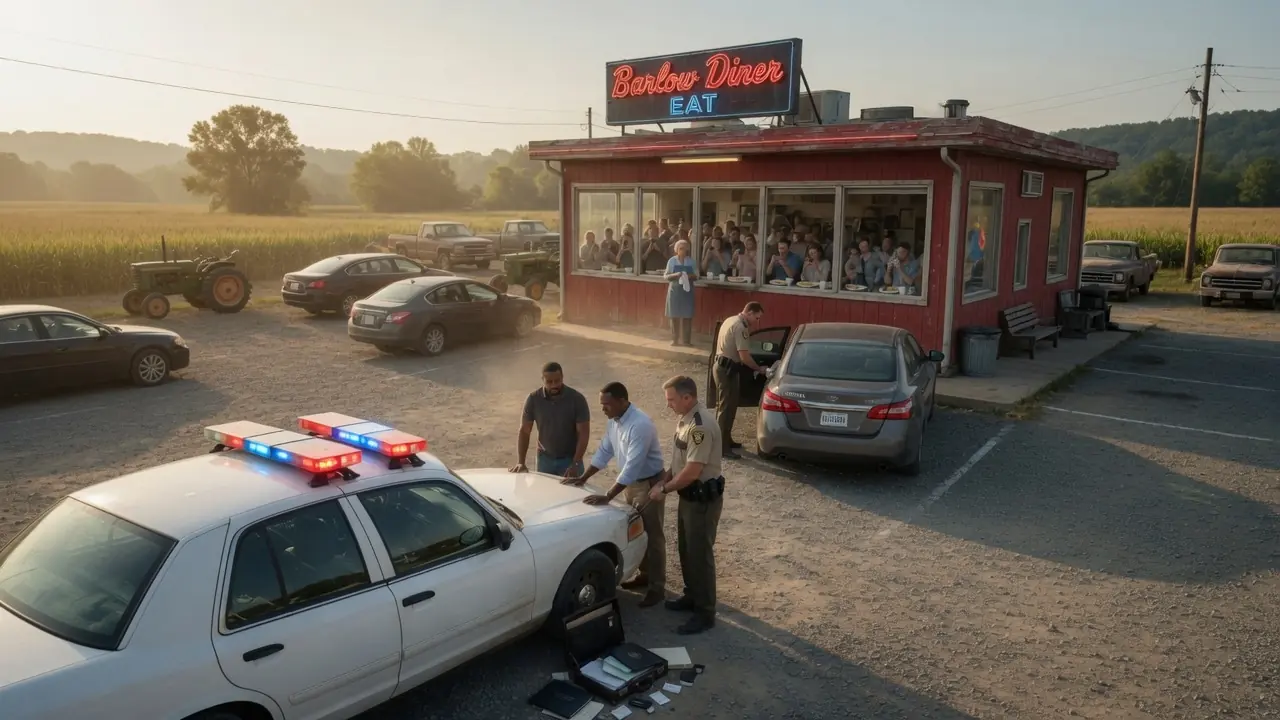 Corrupt Cop Orders Two Black Men Out of a Diner — 4 Min Later 6 Black SUVs Fill the Parking Lo