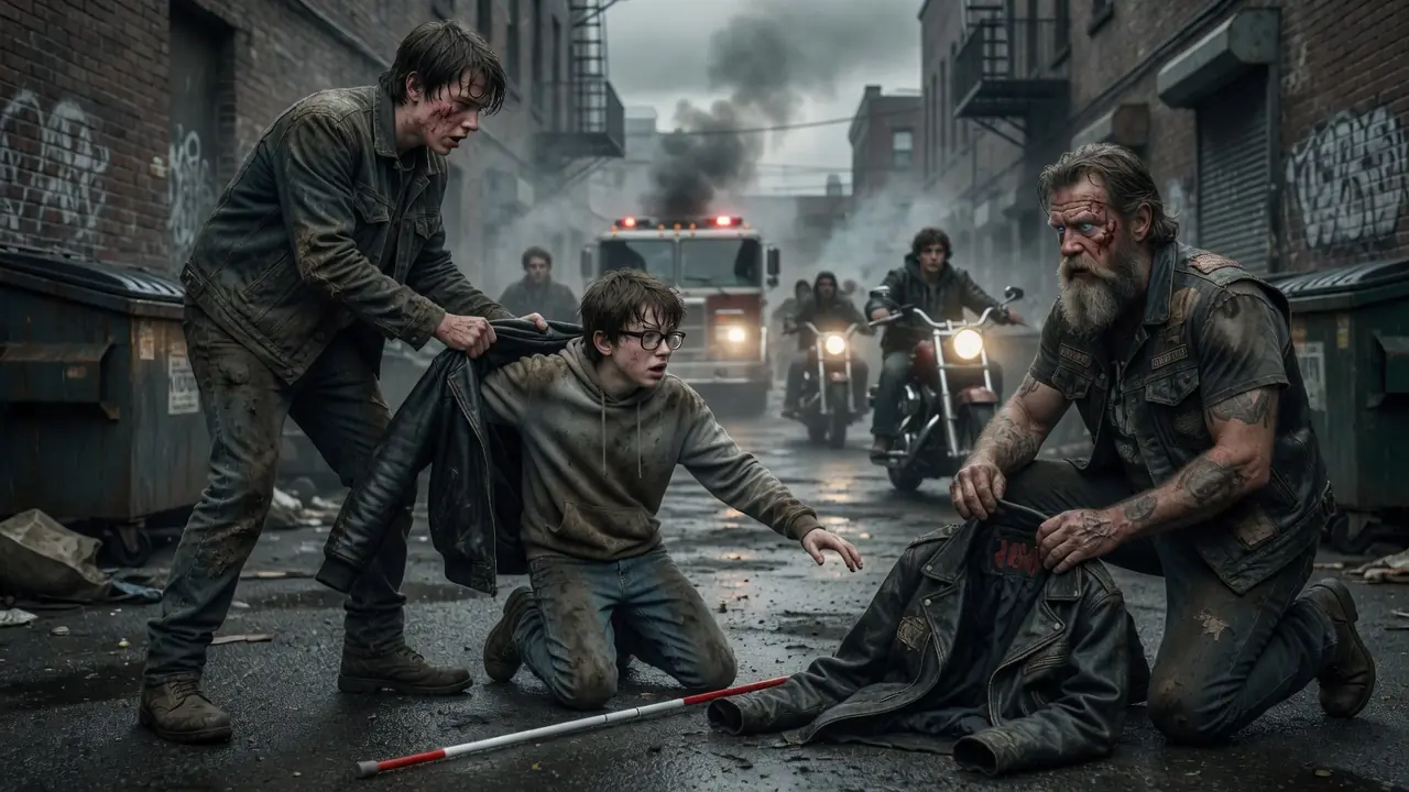 Bul-lies Cornered a Blind Boy — Until a Hells Angels Boss Recognized His Old Leather Jacket