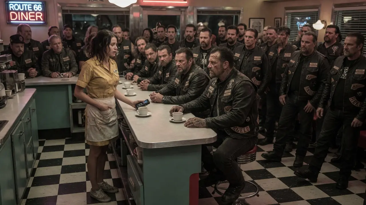 Everyone Feared the Hells Angels — But One Girl Walked Up Without Fear and Said One Sentence...