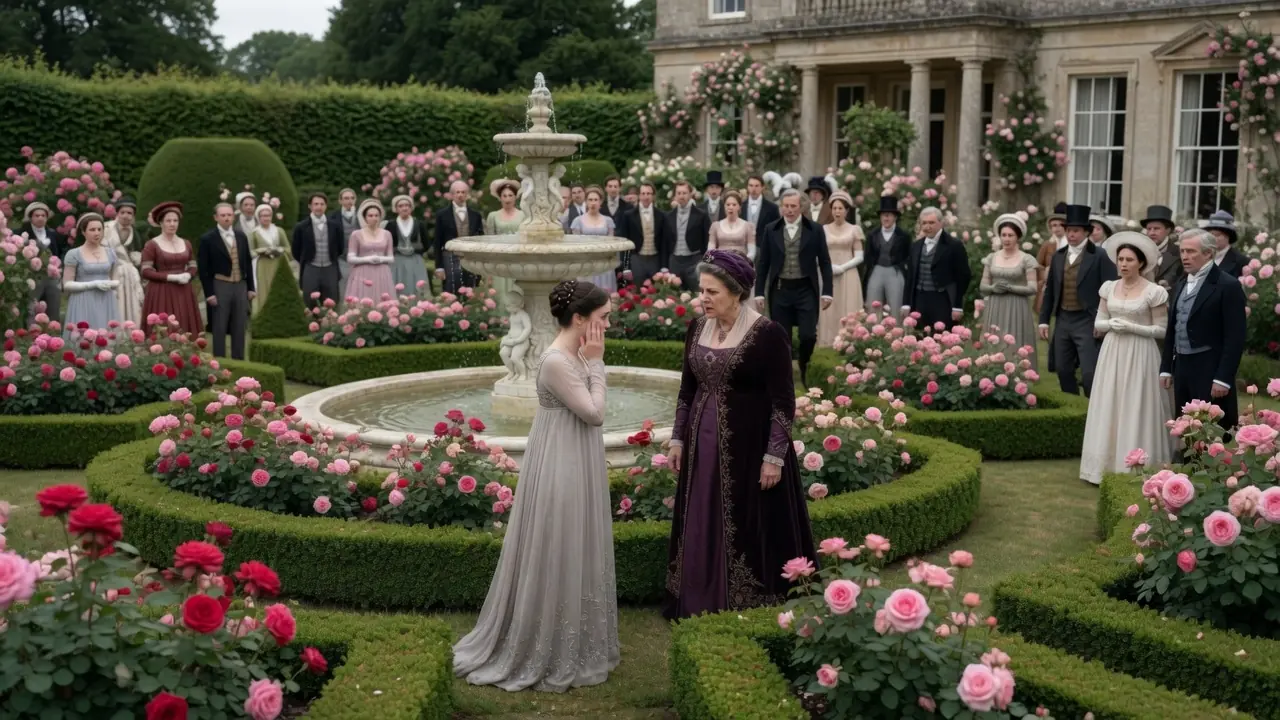 Her Stepmother Sla-pped Her At The Garden Party — The Duke Caught Her Wrist And Whispered.....
