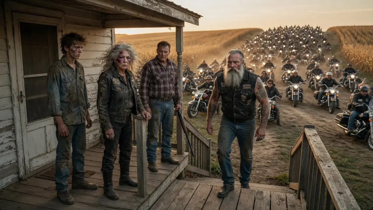 Farm Boy Rescues Abducted Biker's Mom — Next Day 2,000 Hell's Angels Arrived at His Door