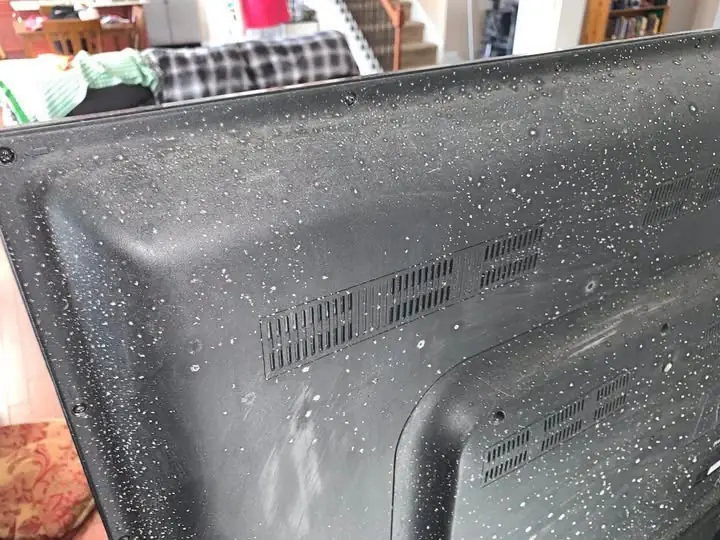 Seeing White Powder on the Back of Your TV