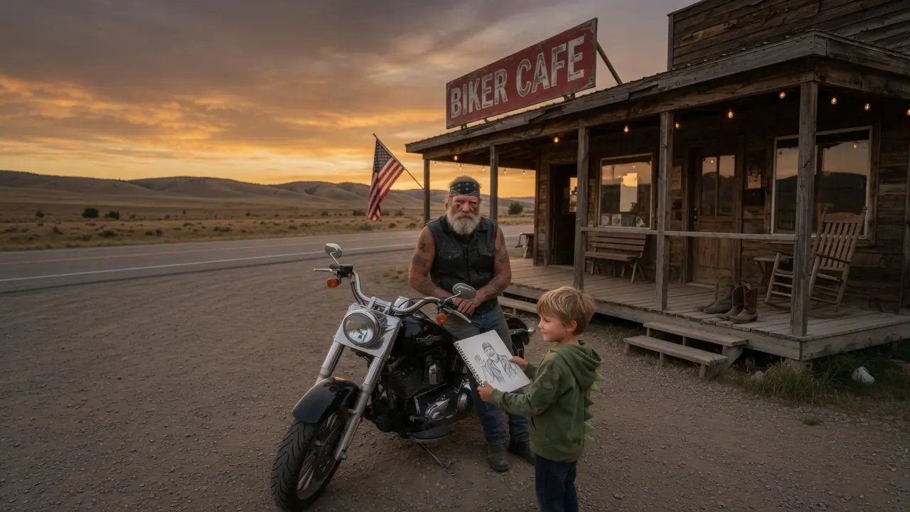 A Little Boy Drew a Biker With a Red Balloon — And Helped Him Find His Lost Daughter