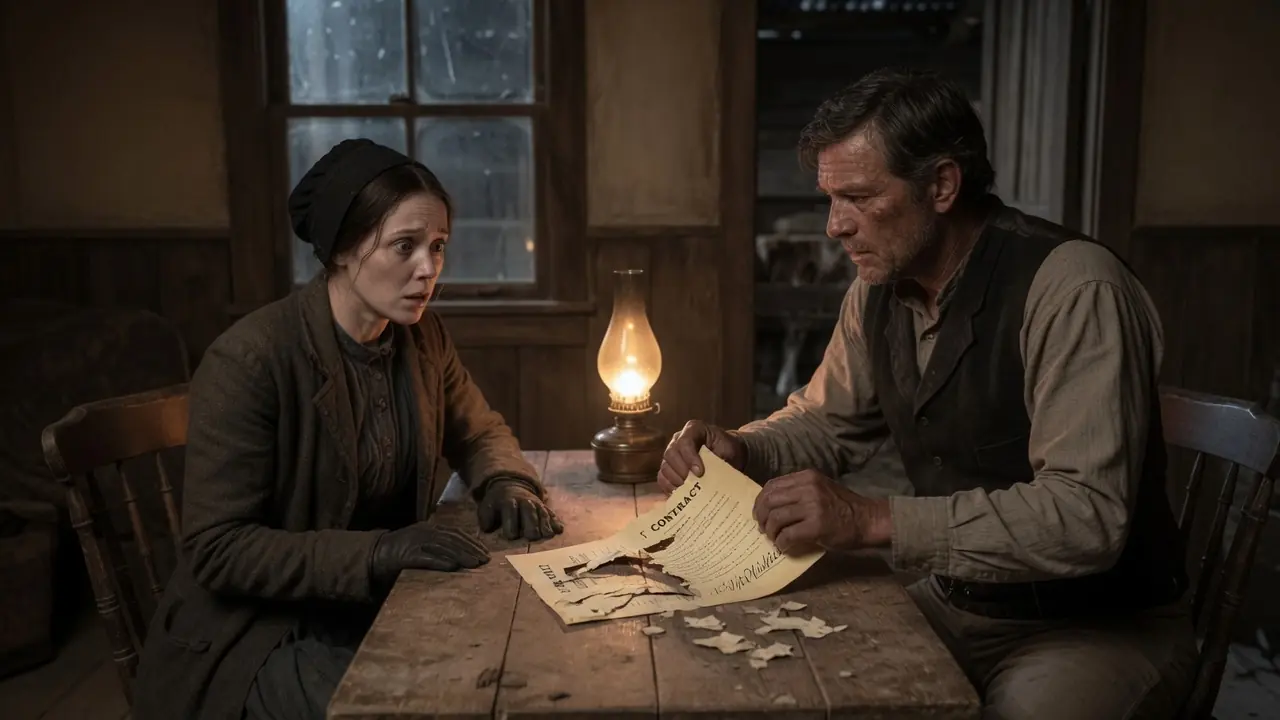 She Came To Pay Her Dead Husband’s Debt — The Rancher Tore Up The Contract And Said, “Not From A Widow”
