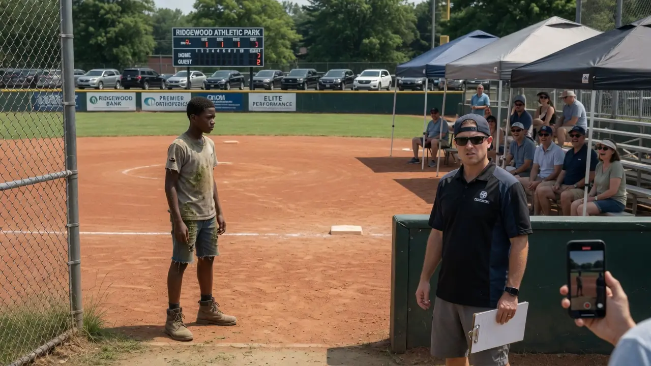 A Rich Coach Called Him “Lawn Boy” — Then Three Pitches Made The Whole Ballpark Stand Up