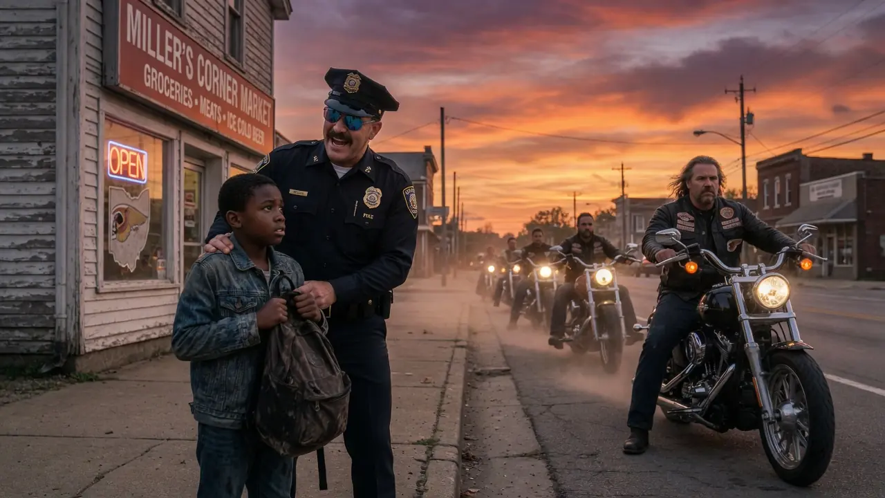 The Officer Laughed at the Boy for Saying His Dad's In Hell Angels — Then the They Rolled Into Town