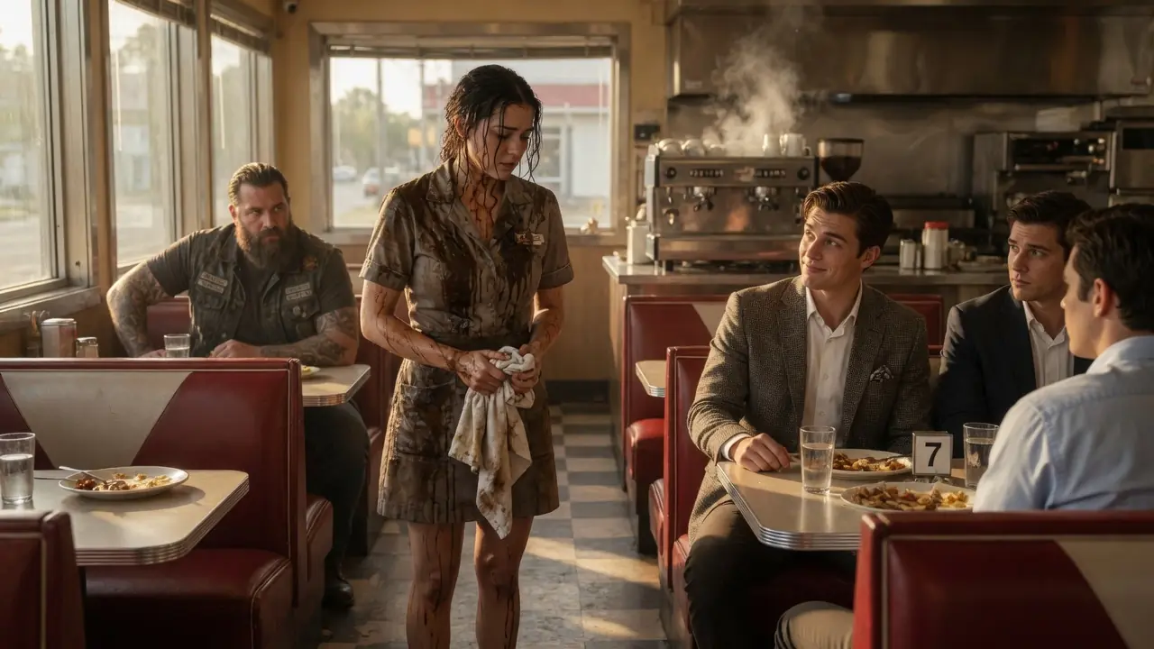 A Rich Boy Humiliated a Poor Waitress in Public — Then a Hells Angel Reacted!