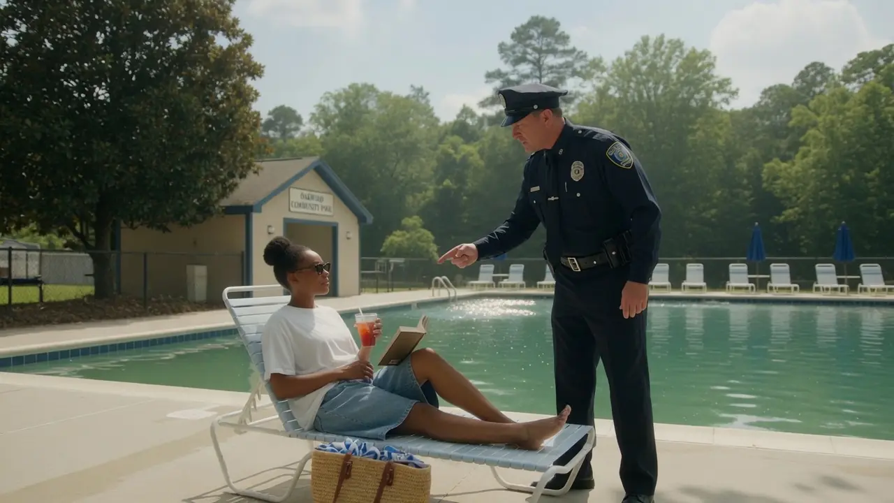 Cops Noticed a Woman for Sitting by Her Own Pool — But She Exposes the System
