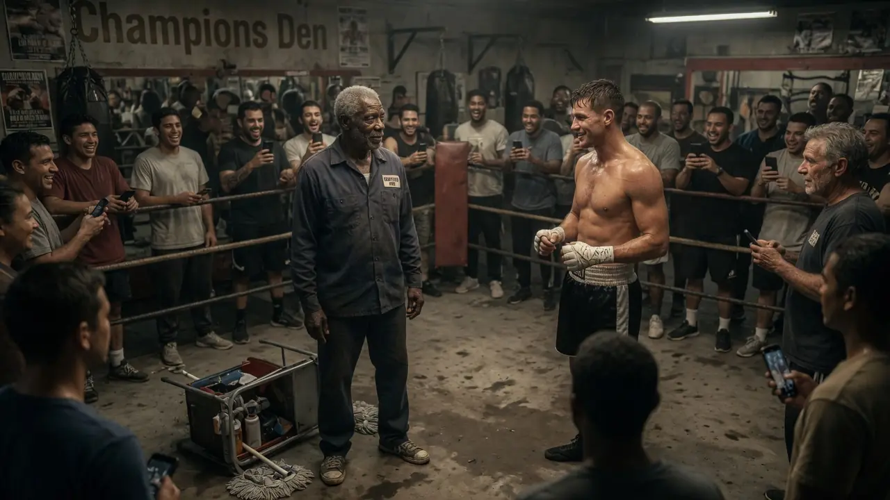 A Pro Boxer Challenged An Old Janitor To Dodge One Punch — Then The Whole Gym Learned His Real Name