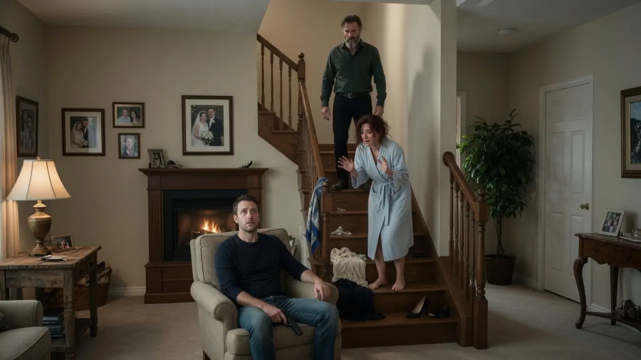 His Wife’s Clothes Were Scattered on the Stairs — But the Truth Was Worse Than Betrayal