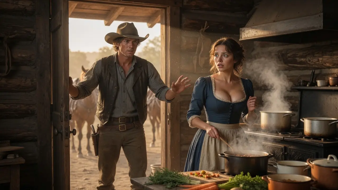 “Who Made This Stew?” The Rancher Asked — She Was Never Supposed To Be In His Kitchen