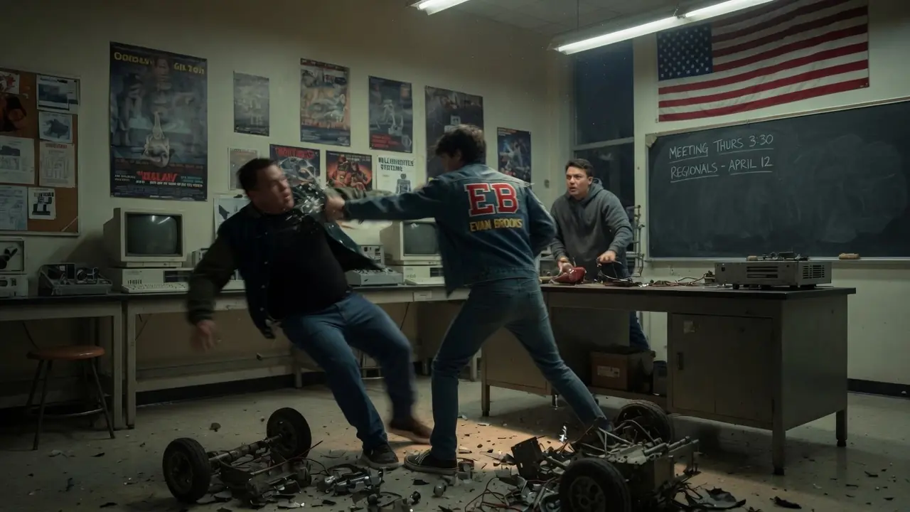 They Smashed His Robotics Project at the School Fair — Then the Quiet Transfer Student Made the Bully Fall in Front of Everyone