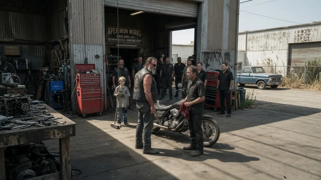 Mechanics Gave Up on a 40-Year-Old Hells Angels Bike — A 8 year old Poor Boy Said, “I’ll Fix It.”