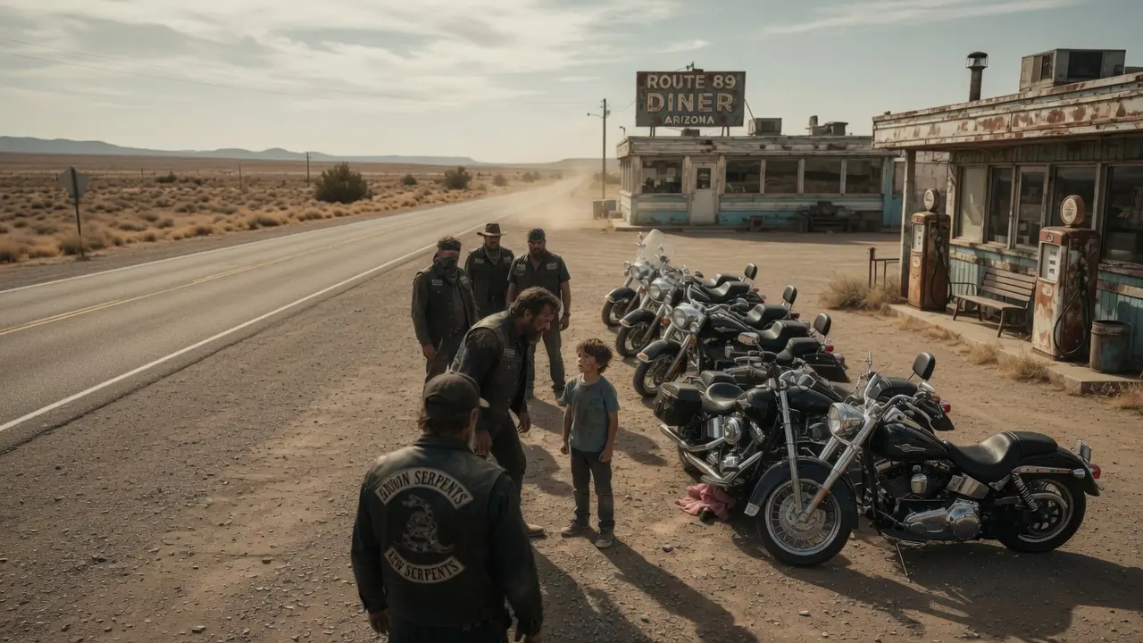 An 8-Year-Old Boy Stopped Four Bikers From Starting Their Motorcycles — Then They Looked Under One Bike