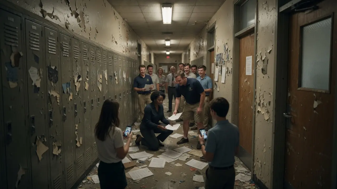 5 Bullies Knock Down a Quiet New Teacher — Unaware She Was a Marine Drill Instructor for 8 Years