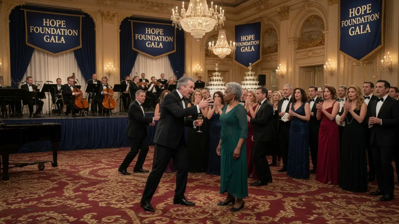 White Entitled Man Threw Water On An Old Black Grandma At A Charity Gala — But She Was The Event’s Main Donor