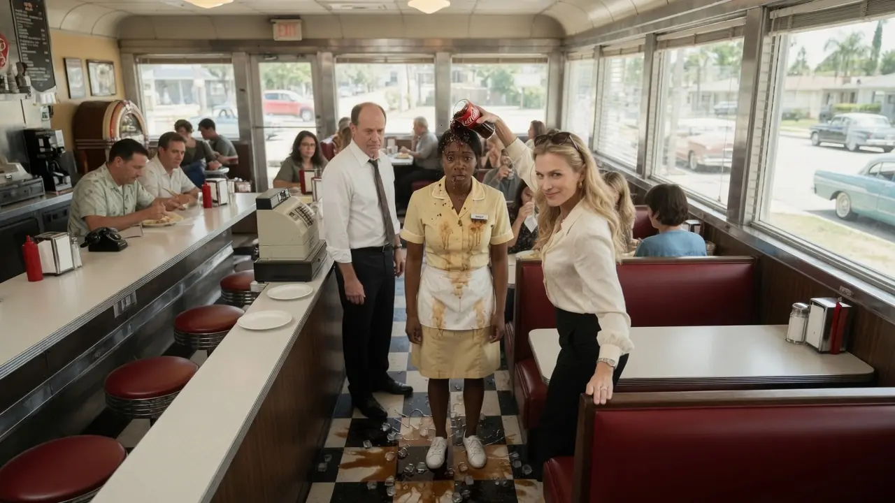 A White Customer Threw Coca-Cola On A Black Waitress — Then Her Husband Walked In And The Whole Diner Went Silent