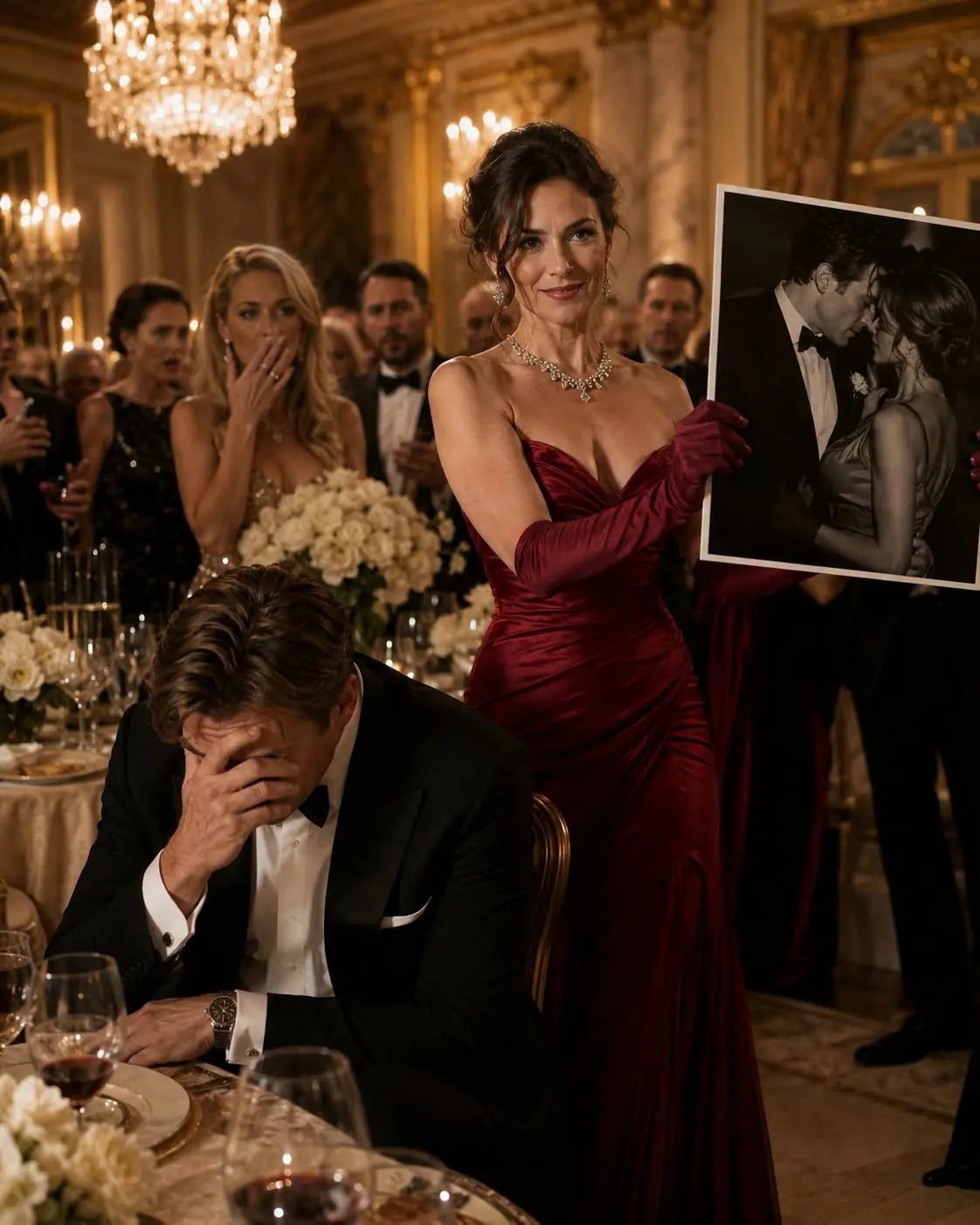 “She Thought I’d Be Too Weak to Fight Back.” I Received an Anonymous Photo of My Husband With His Stepmother—So I Hung a Giant Print at Family Dinner and Exposed the Secret That Destroyed Their Entire Empire