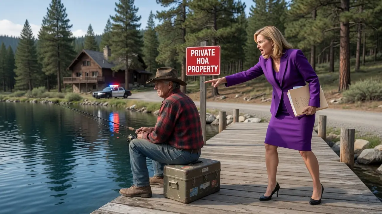 HOA Karen Called the Cops When I Refused to Join Her Lake HOA — Didn’t Know I Own the Lake