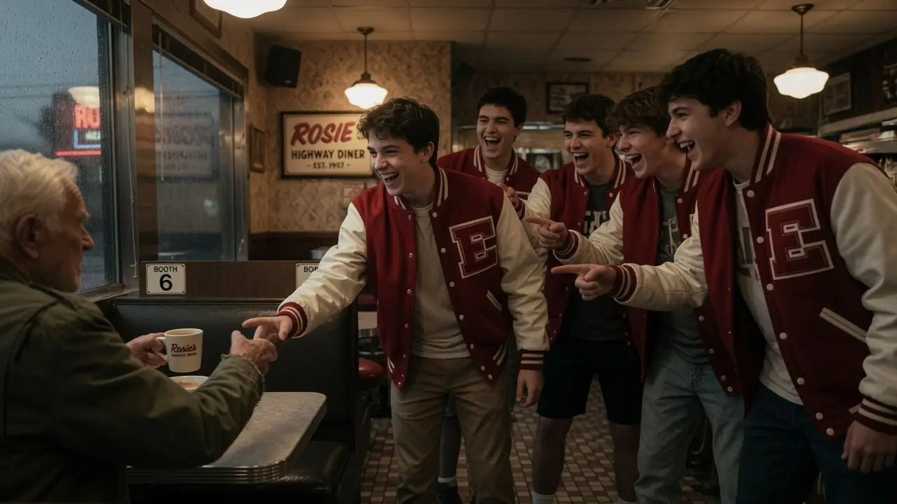 Teen Bullies Threw Food at an Old Veteran — Then a Group of Marines Entered the Diner