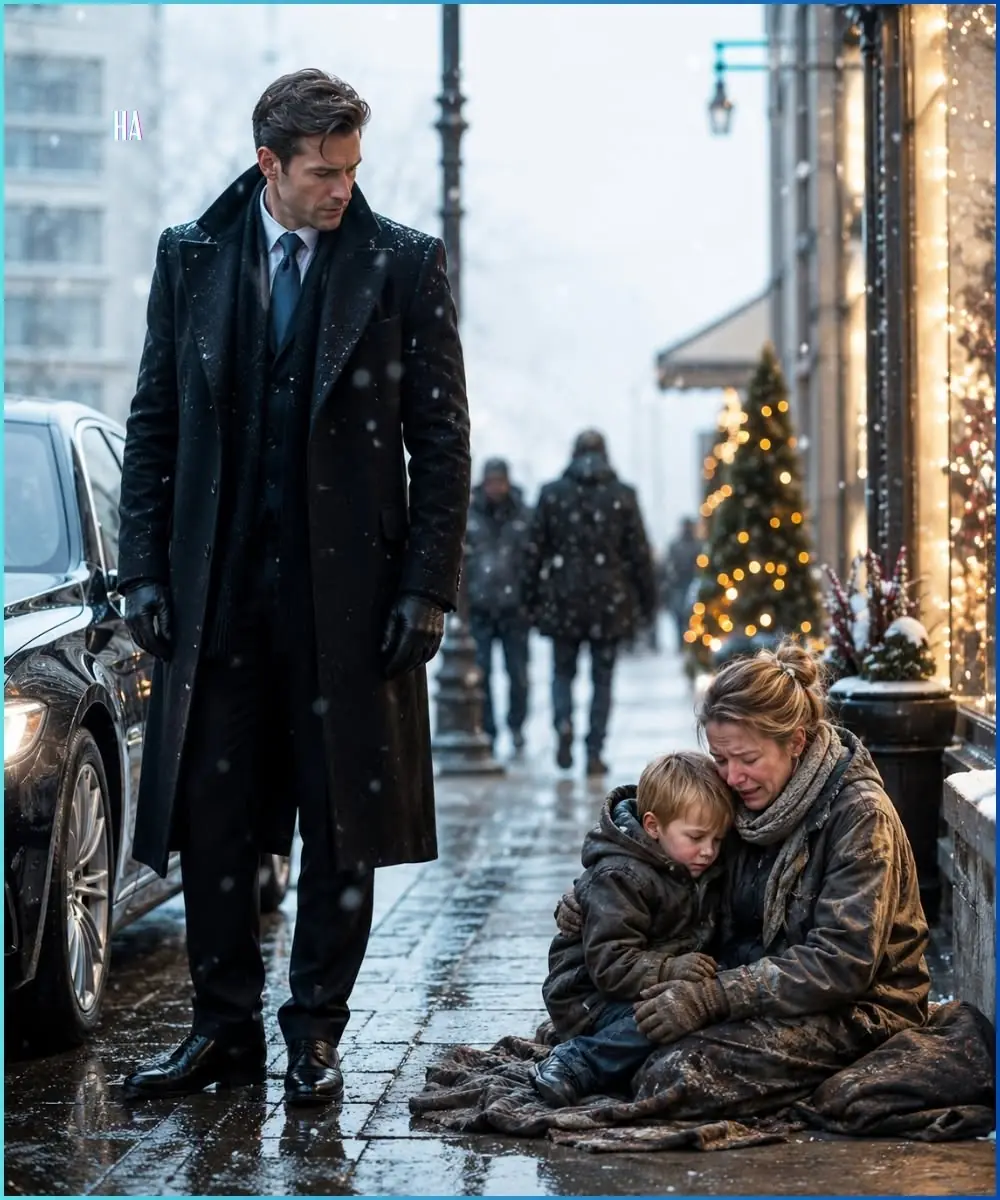 The Millionaire Stopped Walking When a Crying Mother Told Her Little Boy They Had No New Year Left