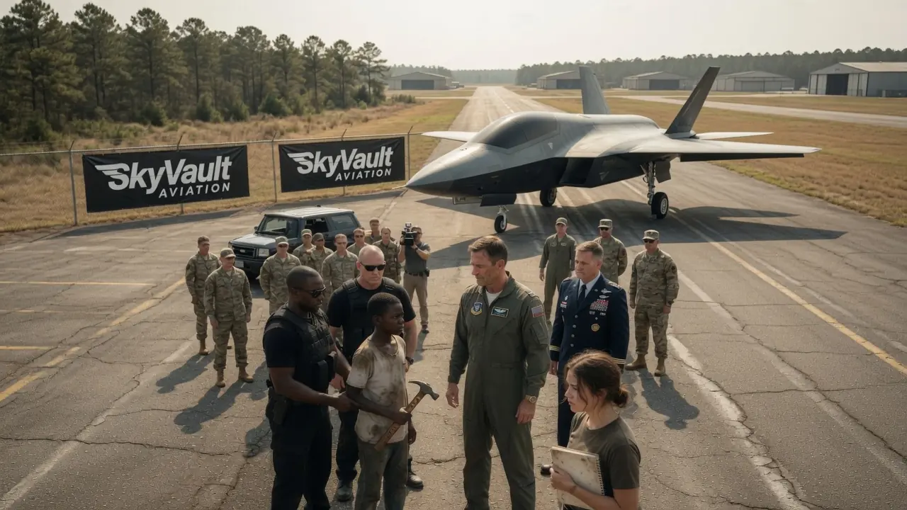 "Shut Up, Kid!" Pilot Laughs at Black Boy's Warning — Then the Boy Taps the Wing and His Face Drops