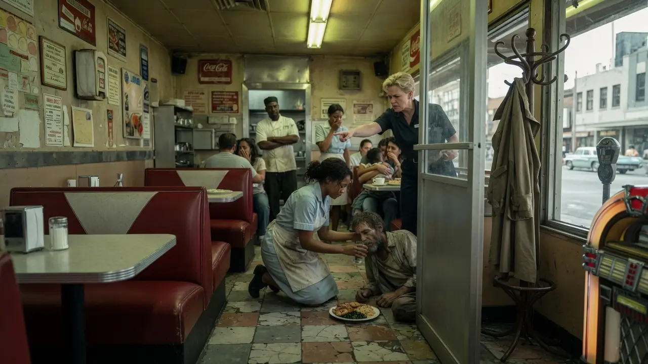 Black Waitress Fired for Helping Stranger No One Touched — An Envelope Slides Under Her Door at Dawn