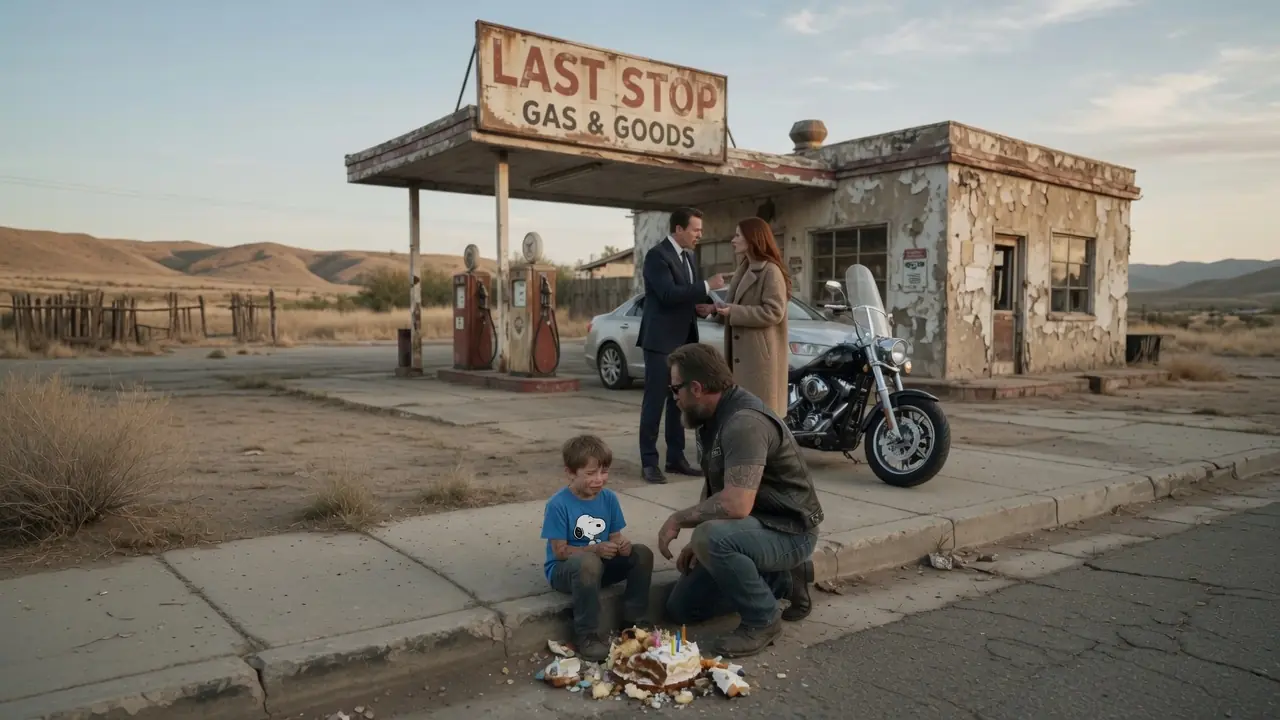 A Biker Saw A Little Boy Crying Over His Birthday Cake — Then 150 Hells Angels Came For His Abuser
